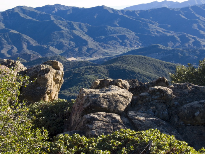 rock mountain sunset