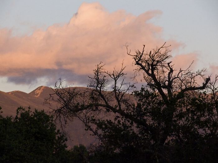 sunset mountain silhouette