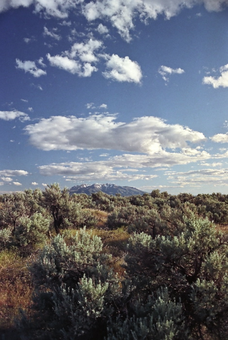 mountain desert clouds