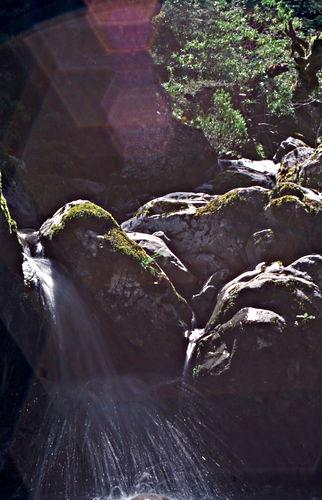 waterfall rock river