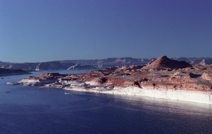 rock erosion desert lake