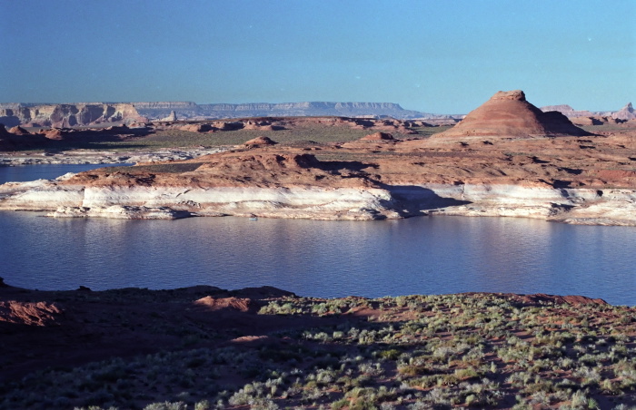 rock erosion desert lake