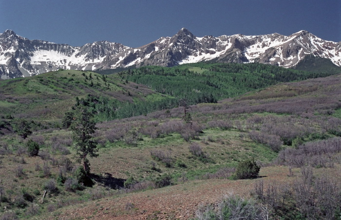 snow mountain field