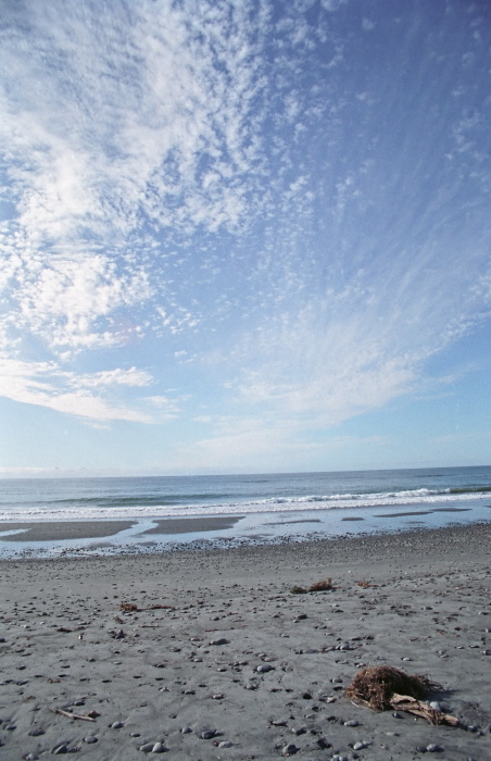 sea sand clouds