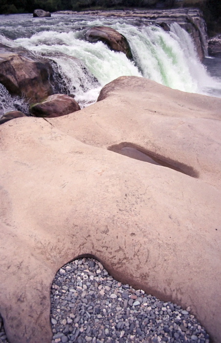 waterfall rock river