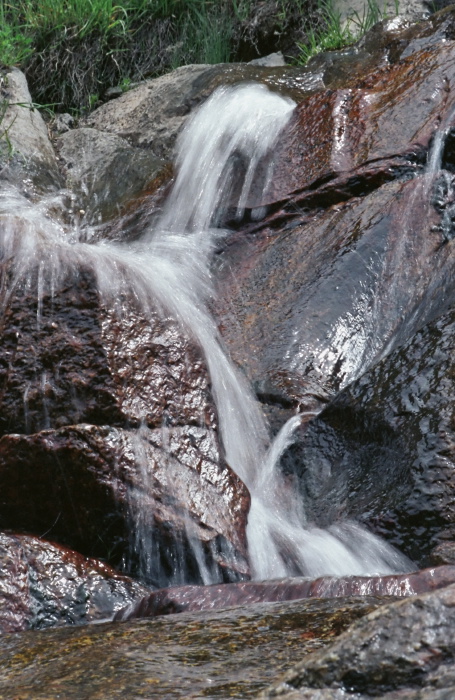 river rock waterfall