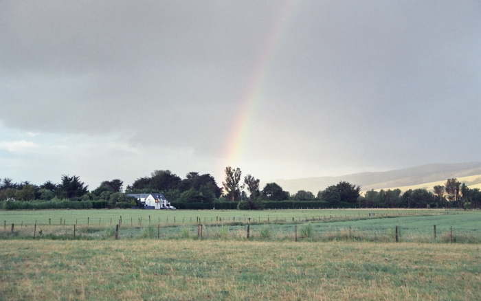 rainbow field building