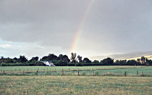 rainbow field building