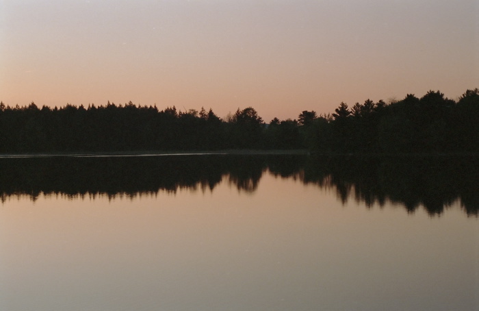 sunset reflection lake